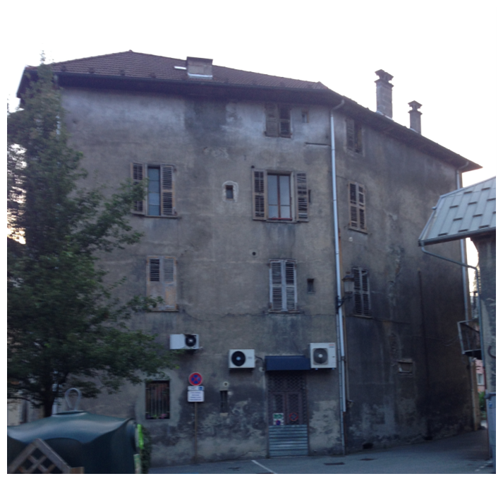 rénovation Immeuble Gambeta gris et insalubre en centre ville d'albertville